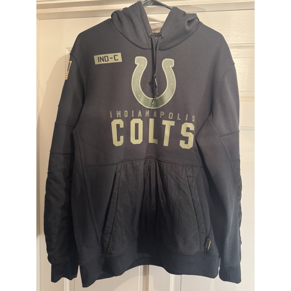 Nike Indianapolis Colts Men's Hoodie Large Camo Salute to Service